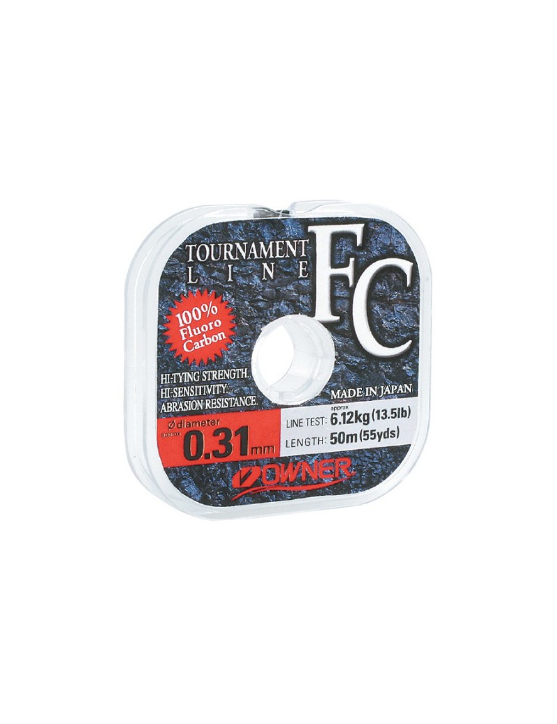 OWNER FC TOURNAMENT LINE Fluorocarbon (χρώμα: διάφανο) 0,310mm